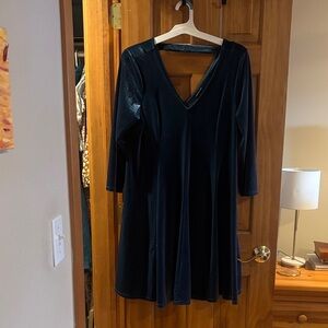 Torrid Teal Velvet Dress
